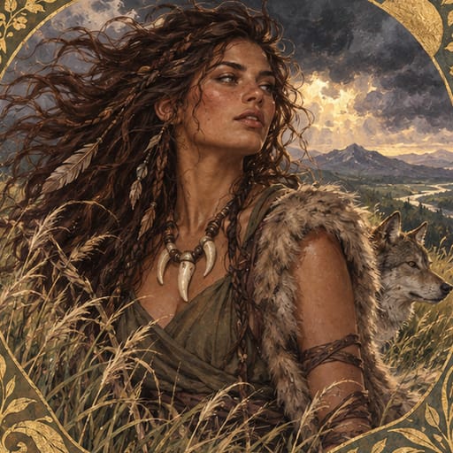 The Rebel — the wild woman (original illustration)