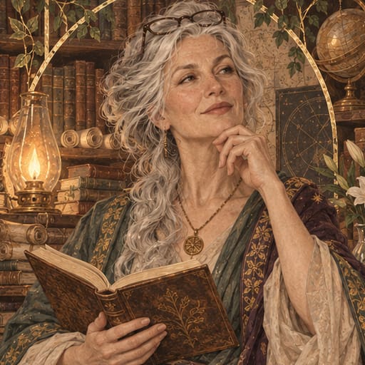 The Sage — the wise woman (original illustration)