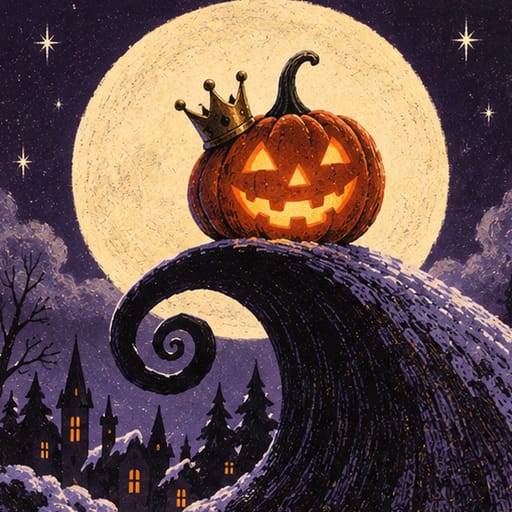 Jack Skellington — the restless showman (original illustration)