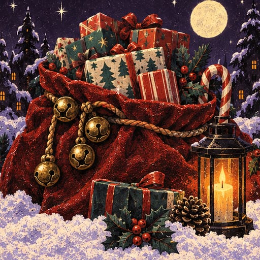 Santa Claus — the steady giver (original illustration)